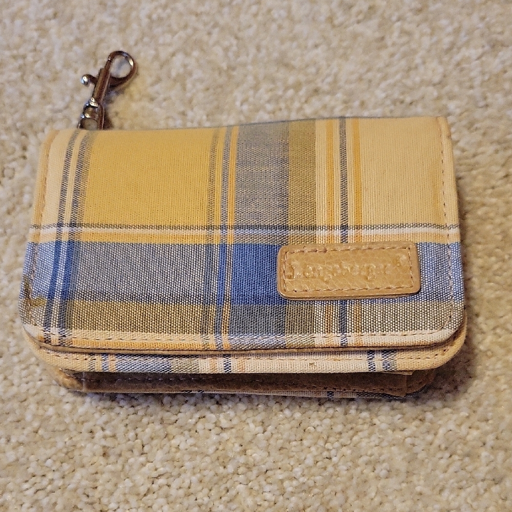 Longaberger Plaid Wallet